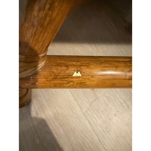 Vintage 1964 McGuire Bamboo Lounge Chair and Ottoman For Sale - Image 11 of 12