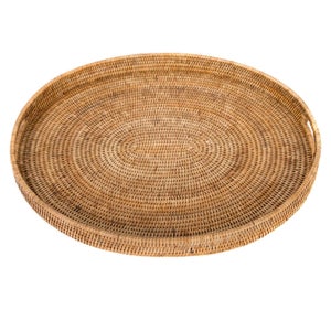 Artifacts Rattan Oval Tray