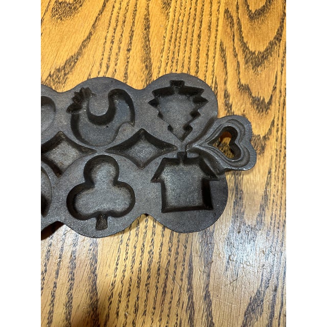 1970s Cast Iron Cooking Molds Tray For Sale - Image 4 of 6