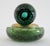 Green Italian Hand-Blown Murano & Brass Incense Atomizer With Bubble Inclusions, Exclusively for Bergdorf-Goodman For Sale - Image 8 of 17