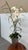 Contemporary Silk Flower Arrangement of Orchids in Vase For Sale - Image 3 of 12