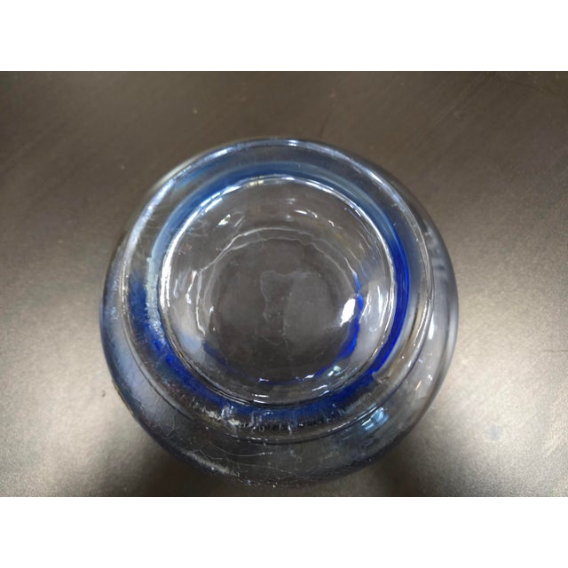 Wonderful little vase by Bohemia glass, it has a light blue tint and texture around the 'front' where the Bohemia glass...