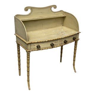 Antique American "Fancy Dressing Table" With Bamboo Legs For Sale