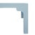 Matthew Izzo Home Kendall Light Blue Linen Parson Style Coffee Table For Sale In New York - Image 6 of 9