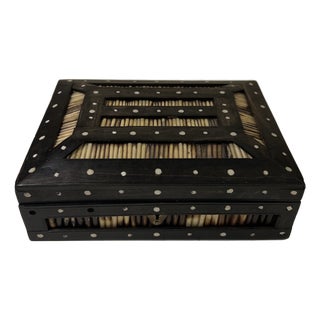 Antique Anglo-Indian Porcupine Quill Box For Sale