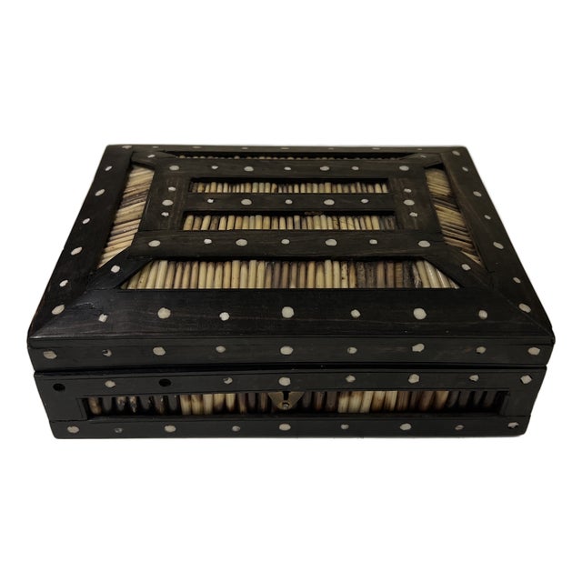 Antique Anglo-Indian Porcupine Quill Box For Sale