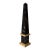Vintage Italian Portoro Marble & Honey Onyx Obelisk, Made in Italy For Sale