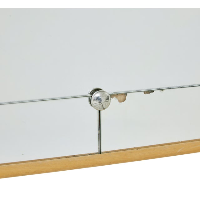 Mid-Century Modern Swedish Mirror with Segmented Border, 1960 For Sale - Image 6 of 7