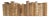 Decorative Books - Vintage Paper & String Books - Tan Books By The Foot For Sale