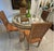 Wood Vintage 1970s Pencil Reed Rattan Dining Table With 54” Glass Top For Sale - Image 7 of 7