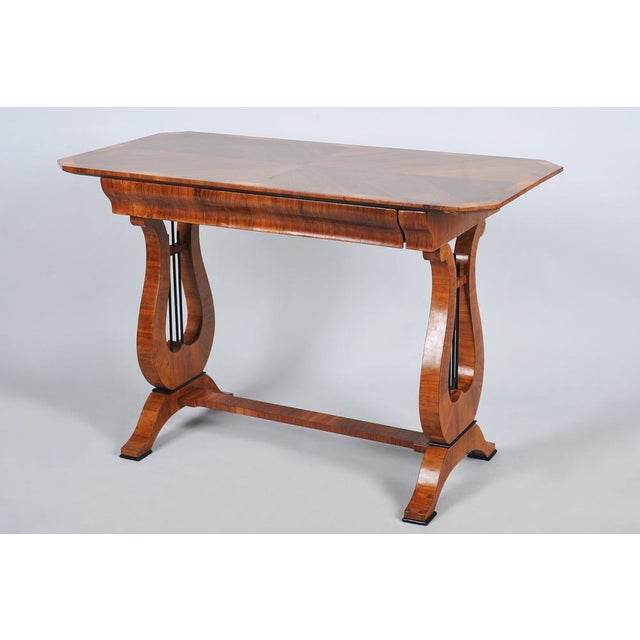Biedermeier Writing Desk in Walnut, Austria, 1820s For Sale - Image 14 of 14