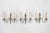 Silver Neoclassical Louis XVI Regency Style 2-Light Wall Lights in Silver, Italy, 1980s, Set of 3 For Sale - Image 8 of 8