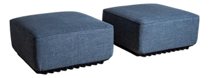 1970s A pair of Trico ottomans from the Trico series by Ammannati & Vitelli for Brunat