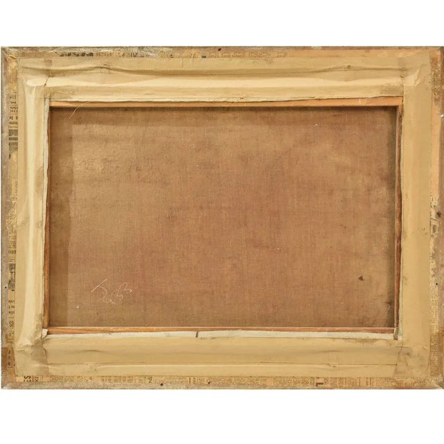 Iris and Daisies, Oil on Canvas, Early 20th Century For Sale - Image 6 of 7