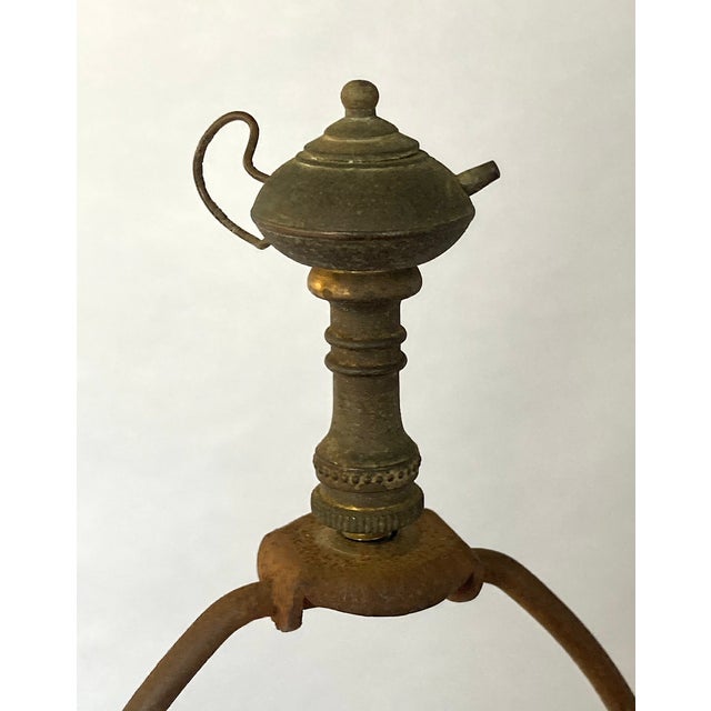 Antique Salesman's Sample, Cast Iron Wood Burning Stove - Savage - As Table Lamp For Sale - Image 9 of 12