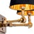 Vintage Brass Metal Double Wall Lamps with Black Fabric Shades, Set of 2 For Sale - Image 6 of 7