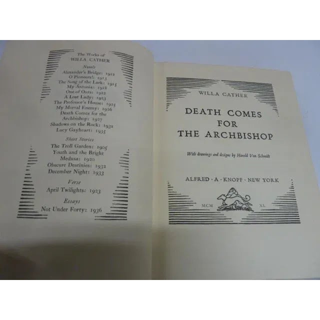 A.A. Knopf, 1940. Hard cover with green boards. Very good. Name in ink on pastedown. Sunned spine with wear at head. Book...