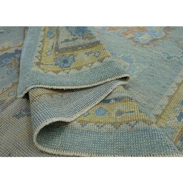 Textile Turkish Oushak Rug 10' x 13'8" #18597 For Sale - Image 7 of 8