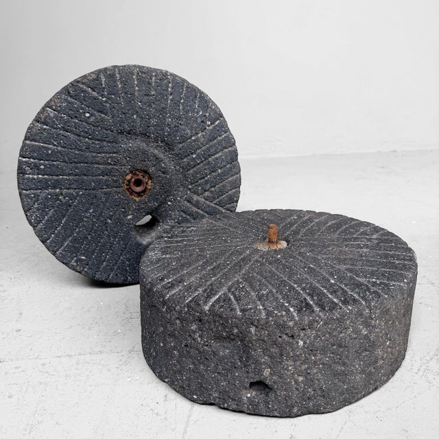 ​Japanese Ishi-Usu Grinding Stones, 1900s-1950s, Set of 2 For Sale - Image 14 of 14