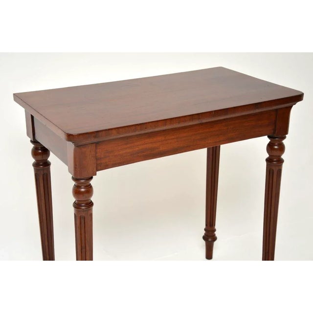 Brown Antique Victorian Console Table, 1840s For Sale - Image 8 of 9