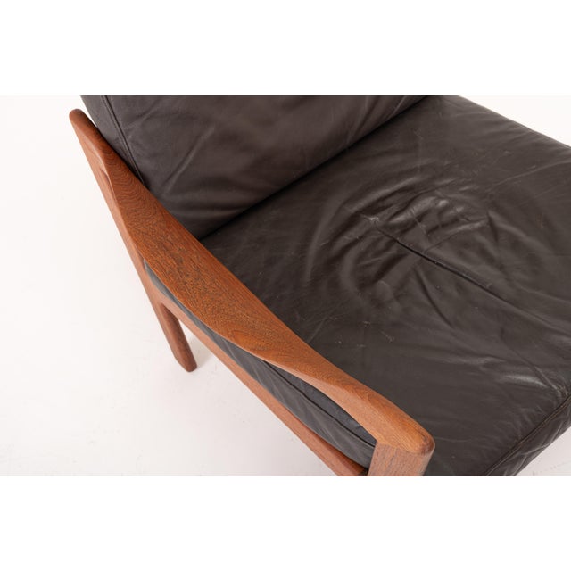 Vintage Easy Chairs by Illum Wikkelsø for Niels Eilersen, 1960s, Set of 2 For Sale - Image 9 of 12