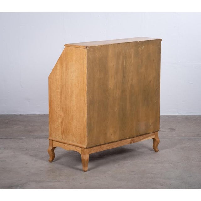 Mid-Century Danish Oak Drop-Front Secretary, 1960s For Sale - Image 11 of 13