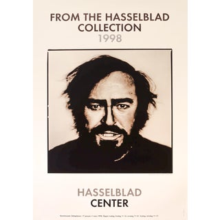 1998 Swedish Exhibition Poster, Hasselblad Center, Luciano Pavorotti For Sale
