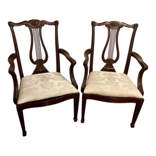 Henkel Harris Chairs Chippendale Hepplewhite Dining Library Vintage For Sale