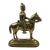 Antique Victorian Brass, British Soldier on Horseback Doorstop For Sale