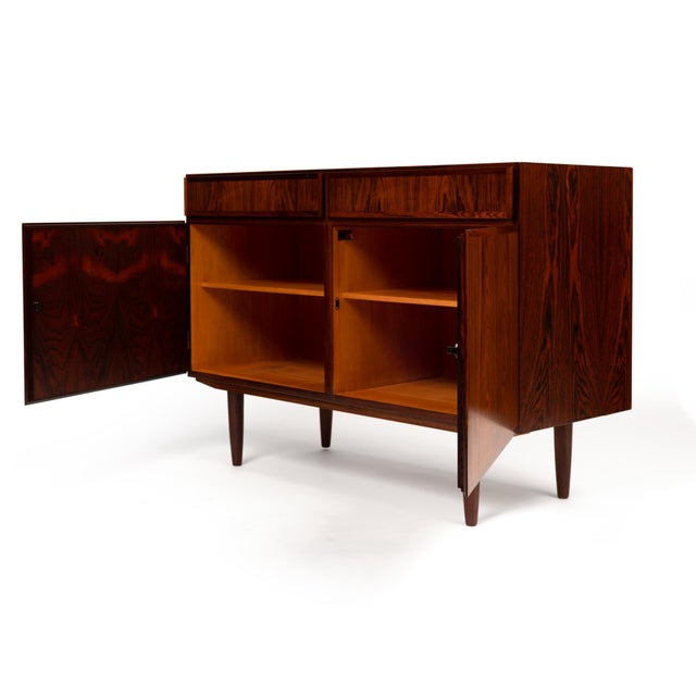 Gunni Omann Vintage Danish Mid-Century Gunni Omann Rosewood Credenza 1960s For Sale - Image 4 of 9