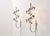 Early pair of model 226 wall lamp, designed by Gino Sarfatti in 1959 for Arteluce Italy. The lamps are marked with the...