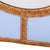A Bold Geometric Blue Glass and Gold Resin Convex Wall Mirror For Sale In Philadelphia - Image 6 of 7