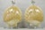 Late 20th Century Mid Century Modern Iridescent Gold Ceramic Pottery Clam Shell Table Lamp - Pair For Sale - Image 13 of 15