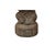 Charcoal Oriental Gray Stone Little Lohon Monk Covering Eyes Statue For Sale - Image 8 of 8