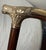 Antique 19th Century Victorian Chased Yellow Gold Filled Wood Walking Stick Cane For Sale - Image 13 of 13