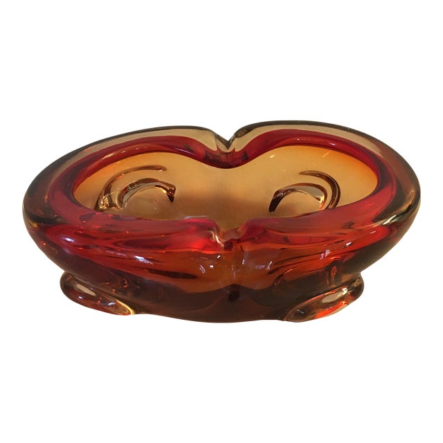 Vintage Mid-Century Modern Murano Ashtray For Sale