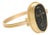 Bronze Cross Set in 21k Gold Ring, Size 7 For Sale