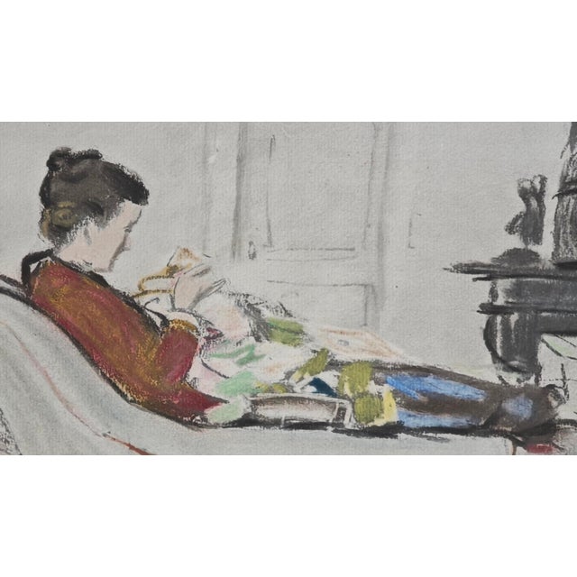 After Claude Monet, Lady Reading, 1918, Lithograph For Sale - Image 4 of 12