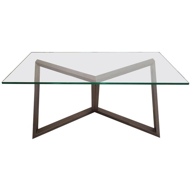 1970s Rebis Iron Table with Crystal Top by Nato Frascà, Italy, 1970s For Sale - Image 5 of 5