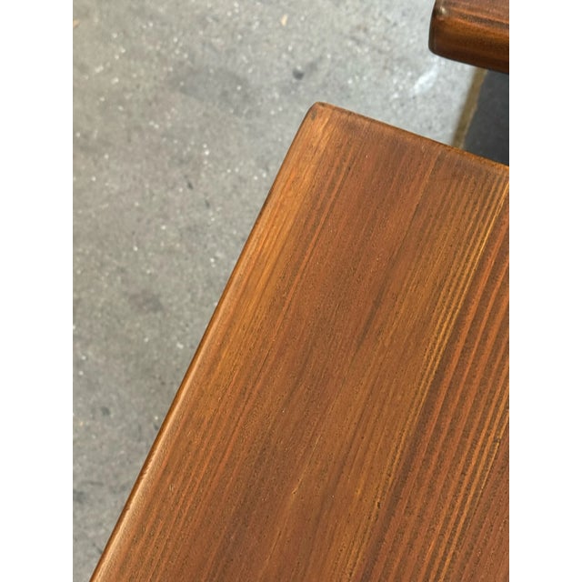 Brown 1970s Pierre Chareau Style Side Tables - Pair For Sale - Image 8 of 8