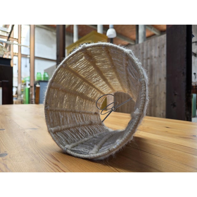 Vintage Teak and Wool 5-Arm Ceiling Light from Domus, Germany, 1970s For Sale - Image 16 of 17