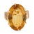 Mid-Century Modern Mid 20th Century Retro 9.00 Carat Citrine 14k Rose Gold Cocktail Ring, Size 5.25 For Sale - Image 3 of 5