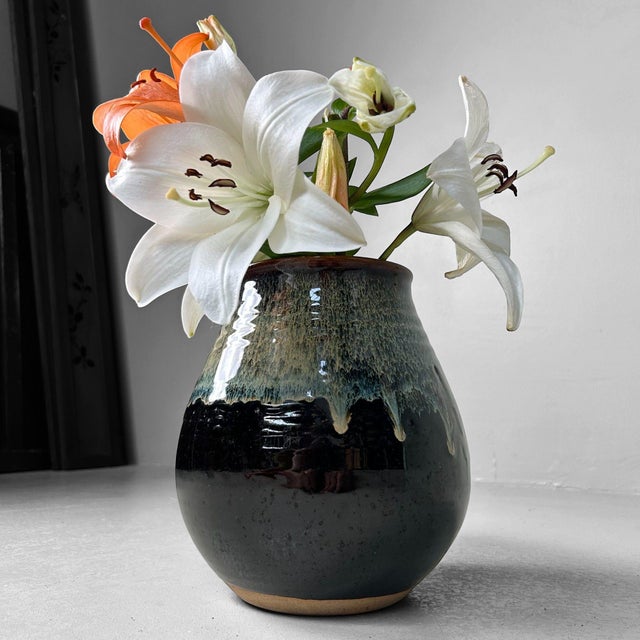 Japanese Ikebana Flower Vase Koishiwara-Yaki, 1970s For Sale - Image 4 of 14