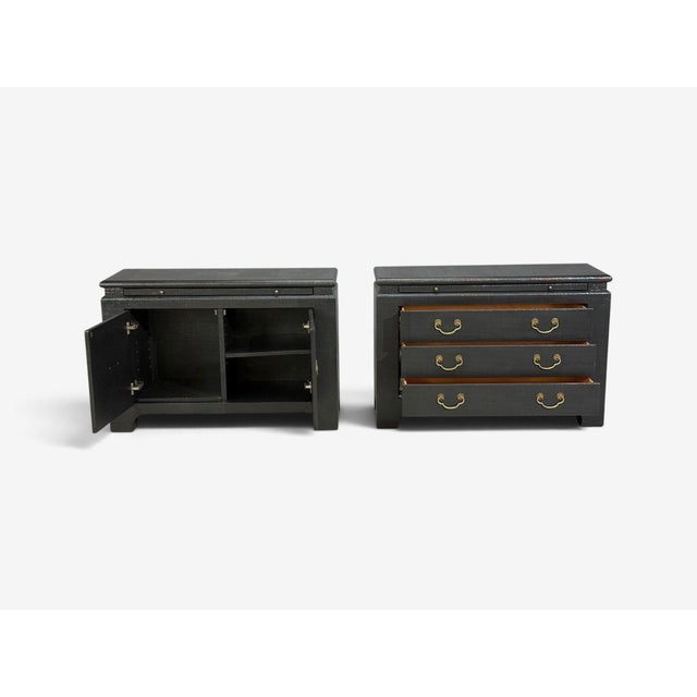 Harrison Van-Horn, Commodes, Lacquered Wood, Brass, Usa, 1980s For Sale - Image 9 of 14