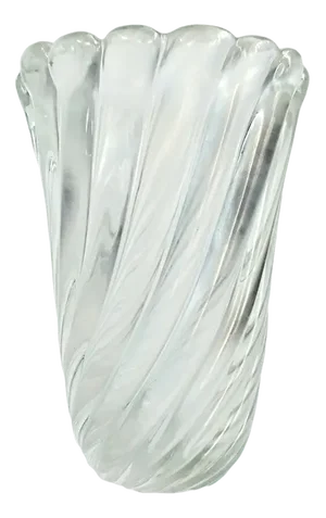 Iridescent Glass Vase by Flavio Poli for Seguso Vetri d'Arte, Murano, Italy, 1941