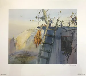 “Harvest, Purple Grapes” Giclée Print Hand Signed