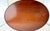 1950s Vintage Mahogany Oval Side Table With Cross-Stretcher Base For Sale - Image 5 of 9