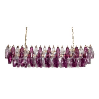 Murano Poliedri Chandelier by Carlo Scarpa, 1990s For Sale
