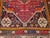 Vintage Persian Qashqai Tribal Area Rug, Hand-Knotted Wool, Vegetable Dye, Geometric Medallions, 6x8, Red & Navy For Sale - Image 13 of 15