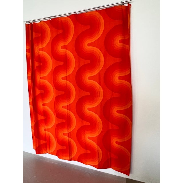 Large Vintage Wave Textile Mira-X Wall Decoration Panel by Verner Panton, 1970s For Sale - Image 6 of 9